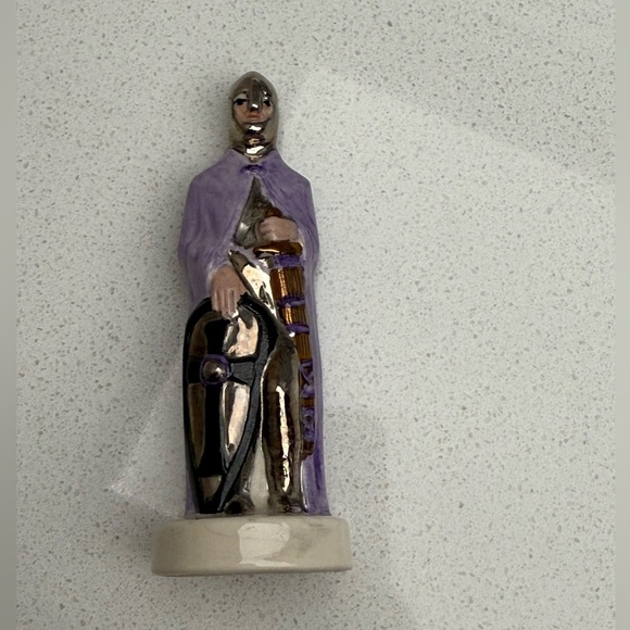 Vintage Chess Piece Alberta Molds Ceramic 1973 Hand Painted Pawn - Picture 5 of 11